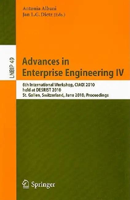 Advances in Enterprise Engineering IV (English, Antonia Albani | Jan Dietz)