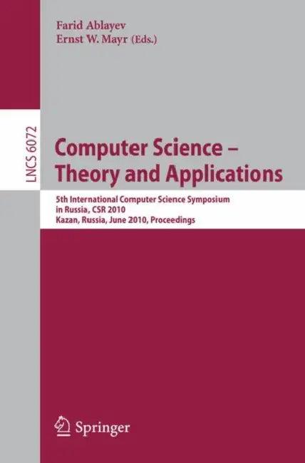 Computer Science - Theory and Applications (English, Farid M. Ablaev | Ernst W. Mayr)