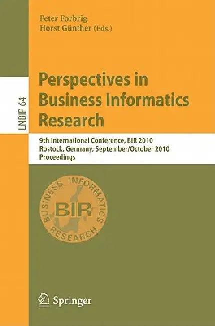 Perspectives in Business Informatics Research (English, Peter Forbrig | Horst Günther)
