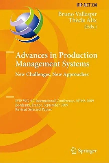 Advances in Production Management Systems (English, Bruno Vallespir | Thècle Alix)