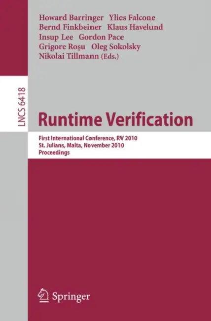 Runtime Verification (English, Howard Barringer | Ylies Falcone | Bernd Finkbeiner)