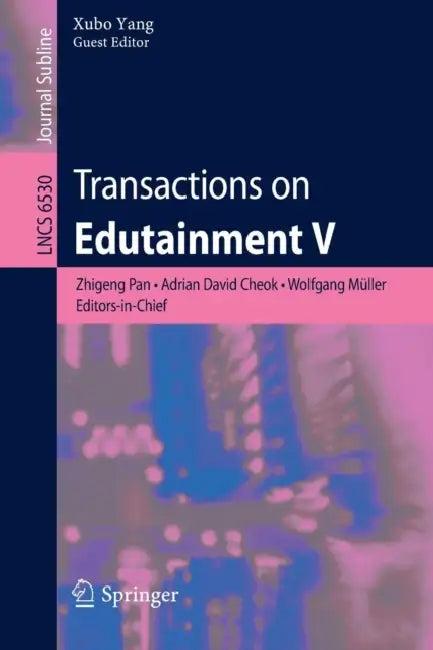Transactions on Edutainment V (English, Zhigeng Pan | Adrian David Cheok | Wolfgang Müller)