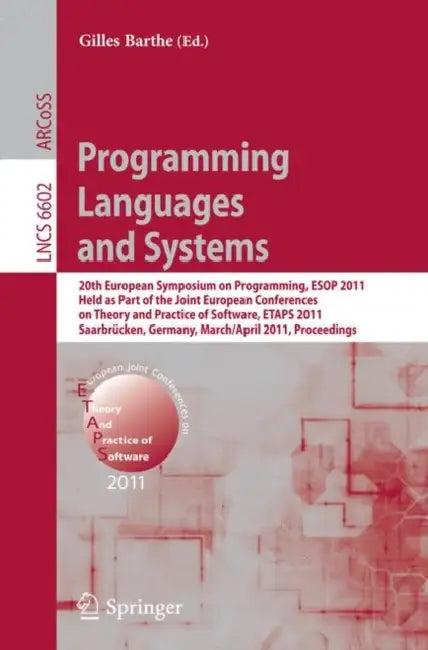 Programming Languages and Systems (English, Gilles Barthe)