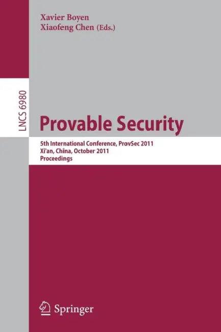 Provable Security (English, Xavier Boyen | Xiaofeng Chen)