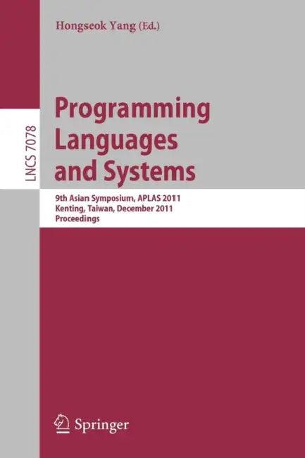 Programming Languages and Systems (English, Hongseok Yang)