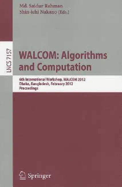 WALCOM (English, MD Saidur Rahman | Shin-Ichi Nakano)