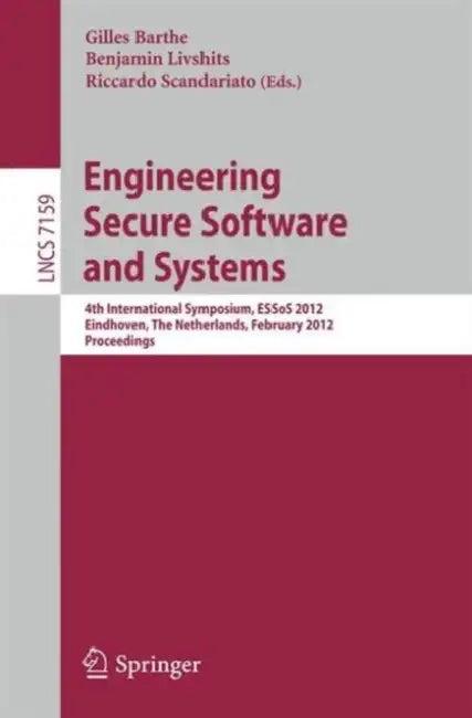 Engineering Secure Software and Systems (English, Gilles Barthe | Ben Livshits | Riccardo Scandariato)