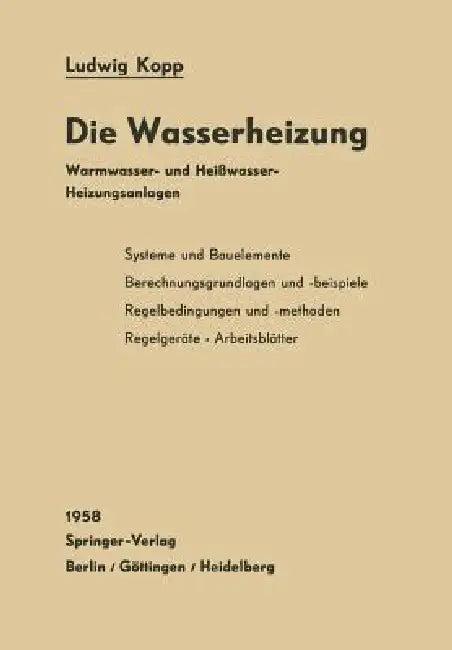 Die Wasserheizung (English, Ludwig Kopp)