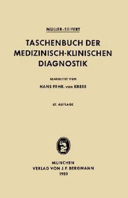 Taschenbuch Der Medizinisch-Klinischen Diagnostik (English, Friedrich Müller | Otto Seifert)