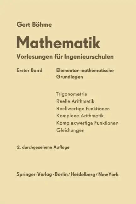 Elementar-Mathematische Grundlagen (English, Gert Böhme)