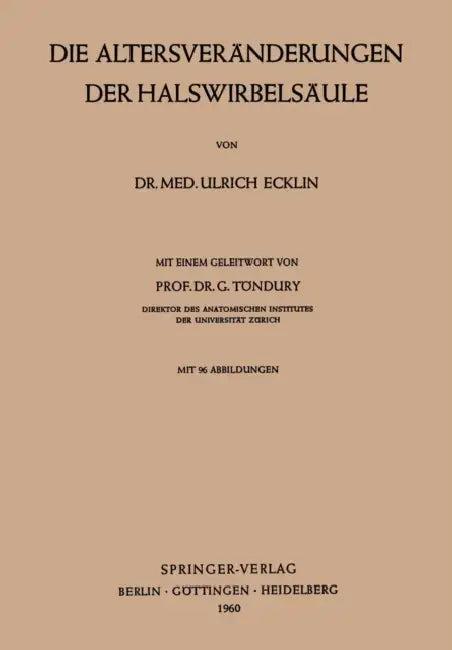 Der Halswirbelsäule (English, Ulrich Ecklin)