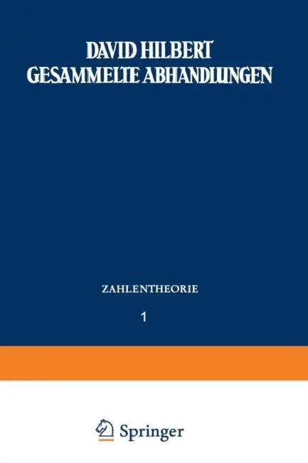 Gesammelte Abhandlungen (English, David Hilbert)