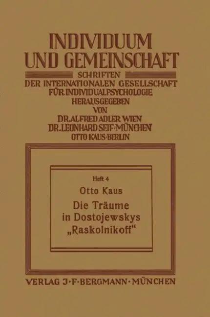 Die Träume in Dostojewskys "Raskolnikoff" (English, Otto Kaus)