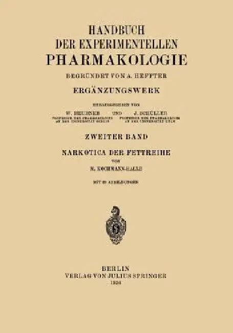 Narkotica Der Fettreihe (English, M. Kochmann)