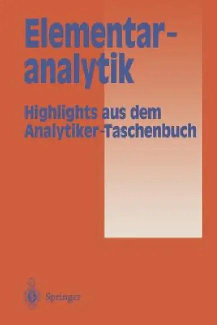 Elementaranalytik (English, A. M. Bahadir | Helmut Günzler | R. Borsdorf)