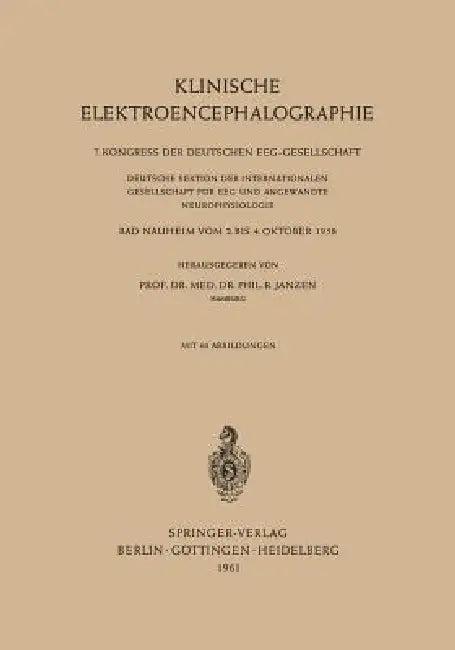 Klinische Elektroencephalographie (English, Rudolf Janzen)