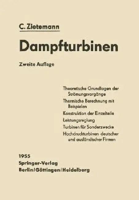 Die Dampfturbinen (English, Constantin Zietemann | Karl Röder)