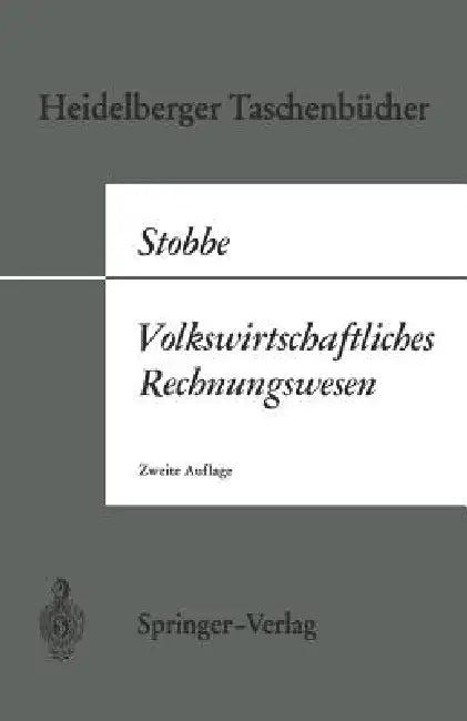 Volkswirtschaftliches Rechnungswesen (English, Alfred Stobbe)