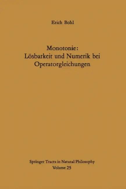 Monotonie (English, E. Bohl)