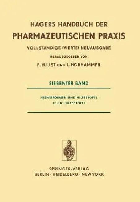 Arzneiformen Und Hilfsstoffe (English, P. H. List | L. Hörhammer)