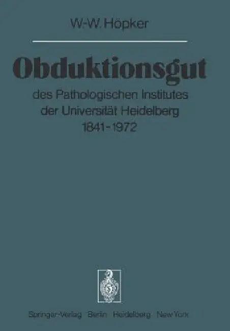 Obduktionsgut (English, W. -W Höpker)