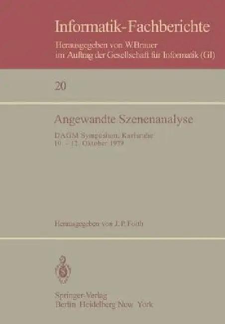 Angewandte Szenenanalyse (English, Jörgen P. Foith)