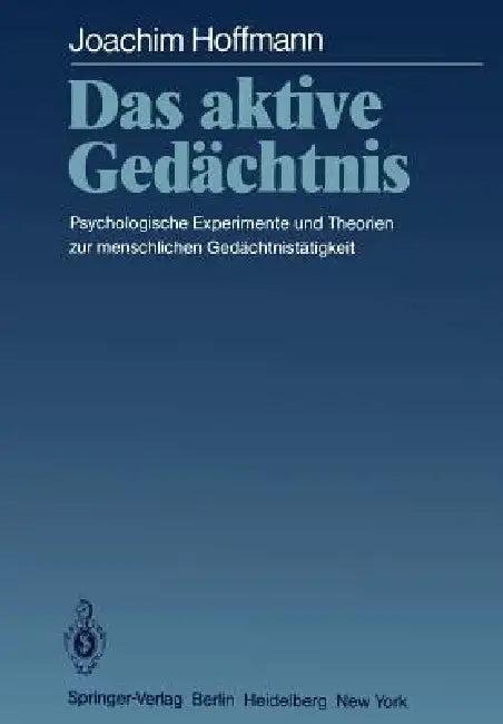 Das Aktive Gedächtnis (English, Joachim Hoffmann)