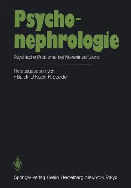 Psychonephrologie (English, F. Balck | U. Koch | H. Speidel)