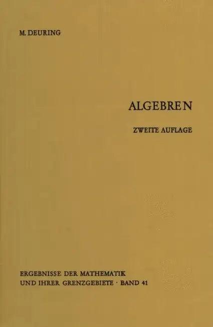 Algebren (English, Max Deuring)