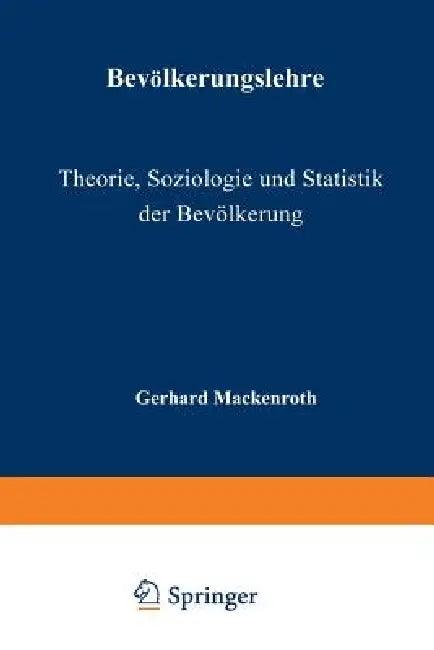 Bevölkerungslehre (English, G. Mackenroth)