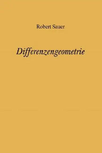 Differenzengeometrie (English, Robert Sauer)