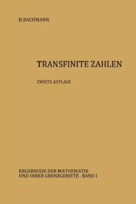 Transfinite Zahlen (English, Heinz Bachmann)