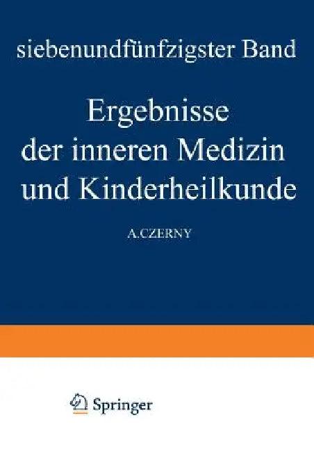 Ergebnisse Der Inneren Medizin Und Kinderheilkunde (English, M. V. Pfaundler | A. Schittenhelm | A. Czerny)