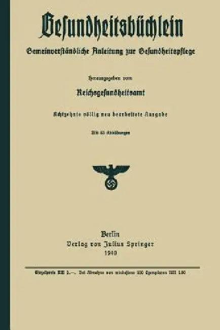 Gesundheitsbüchlein (English, Na Reichsgesundheitsamt)