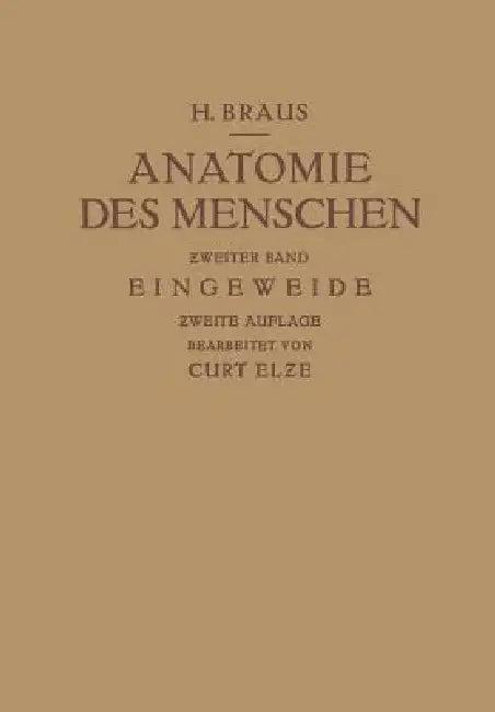 Anatomie Des Menschen (English, Hermann Braus)