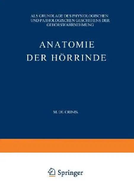 Anatomie Der Hörrinde (English, Max De Crinis)
