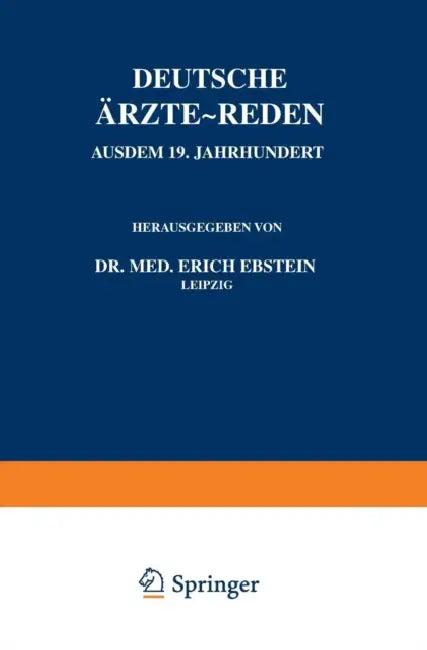 Deutsche Ärzte - Reden (English, Erich Ebstein)