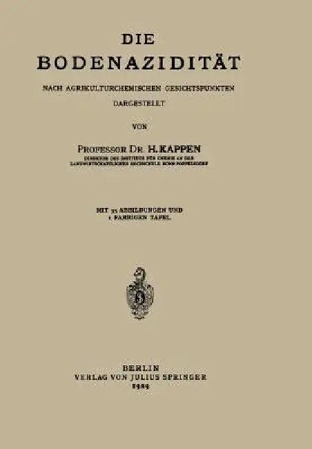 Die Bodenazidität (English, H. Kappen)