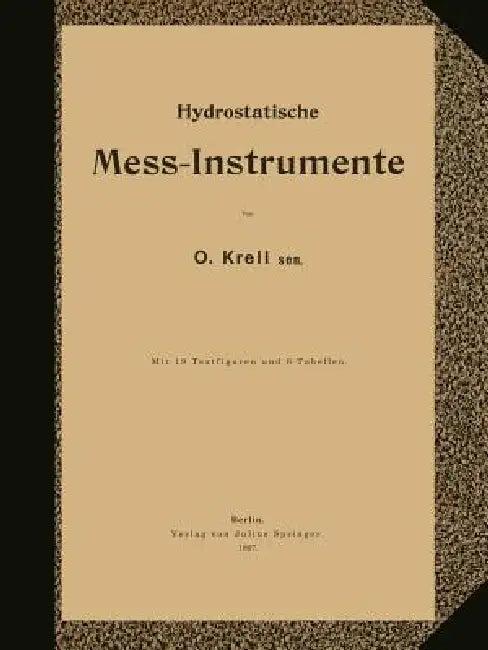 Hydrostatische Mess-Instrumente (English, Na Krell)