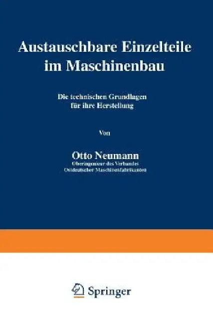 Austauschbare Einzelteile Im Maschinenbau (English, Neumann Neumann)