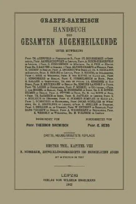 Entwicklungsgeschichte Des Menschlichen Auges (English, M. Nussbaum)