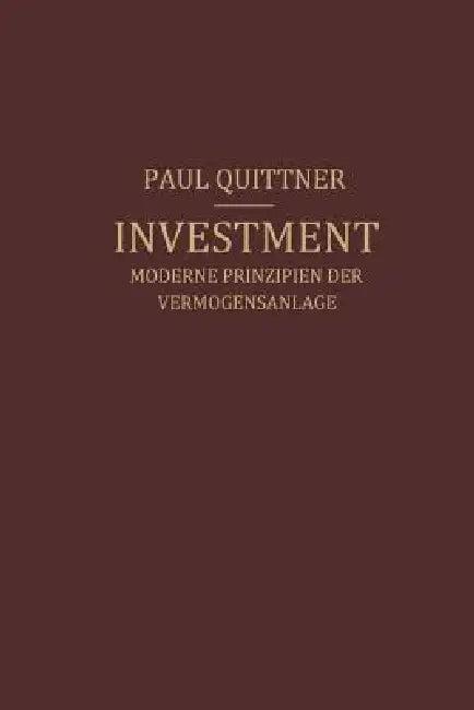 Investment (English, Paul Quittner)