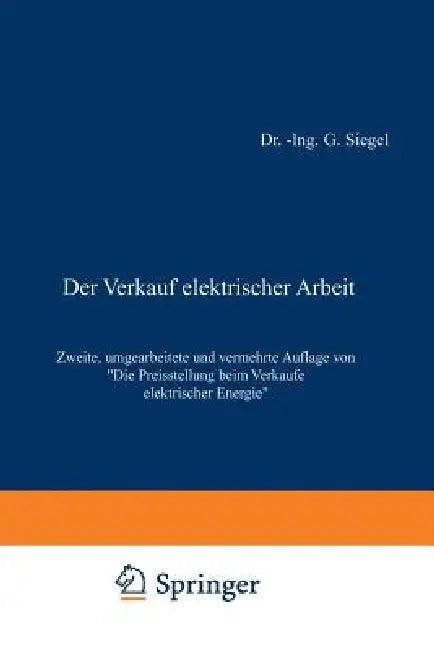 Der Verkauf Elektrischer Arbeit (English, Gustav Siegel)