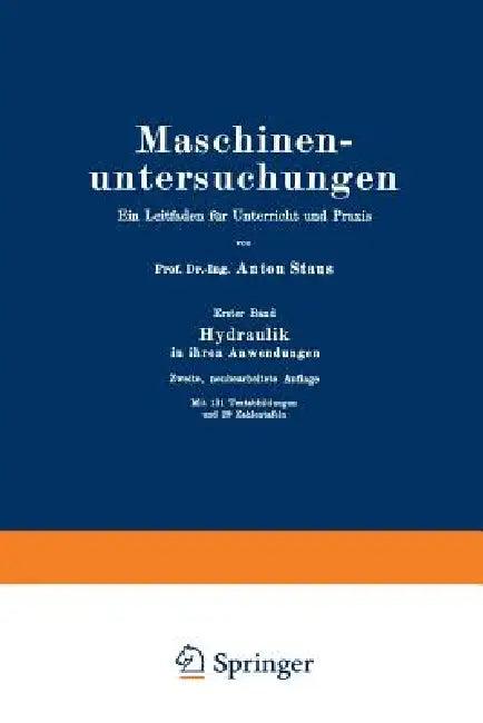 Maschinenuntersuchungen (English, Anton Staus)