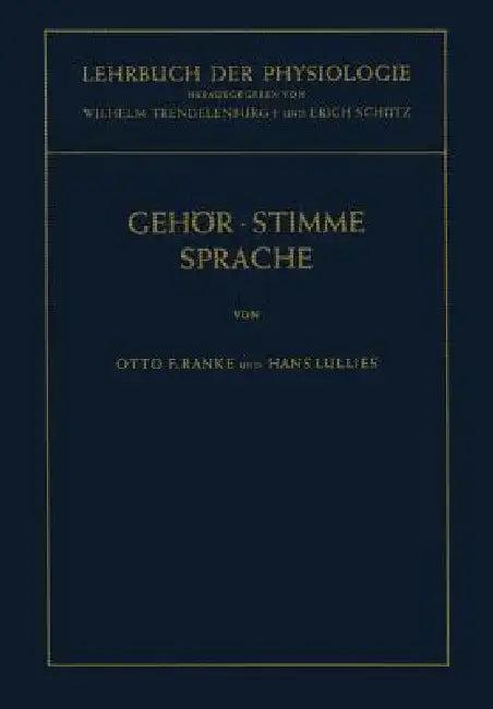 Lehrbuch Der Physiologie in Zusammenhängenden Einzeldarstellungen (English, Otto F. Ranke | Wilhelm Trendelenburg | H. Lullies)