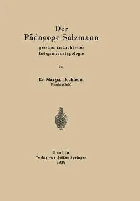 Der Pädagoge Salzmann (English, Margot Hochheim)