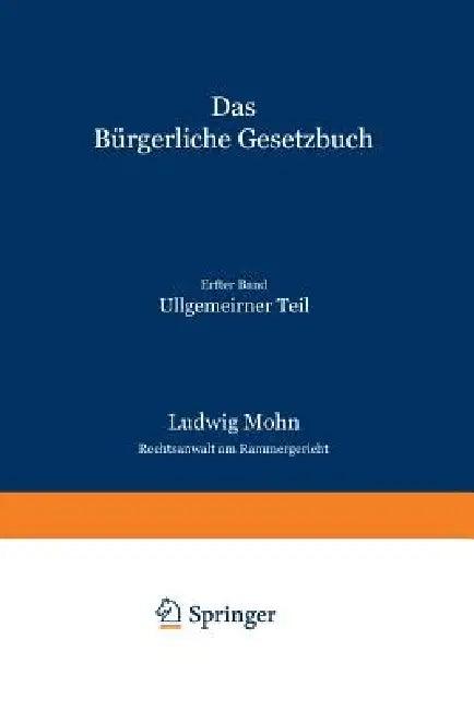Das Bürgerliche Gesetzbuch (English, Ludwig Mohn)
