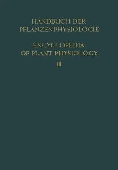 Pflanze Und Wasser / Water Relations of Plants (English, O. Stocker)