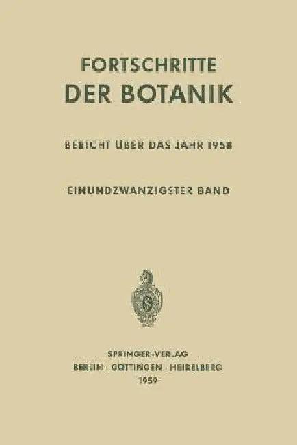 Bericht Über Das Jahr 1958 (English, Ulrich Lüttge | Wolfram Beyschlag | Burkhard Büdel)