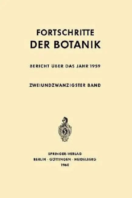 Bericht Über Das Jahr 1959 (English, Erwin Bünning | Ernst Gäumann)